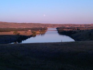 Stilling basin moon